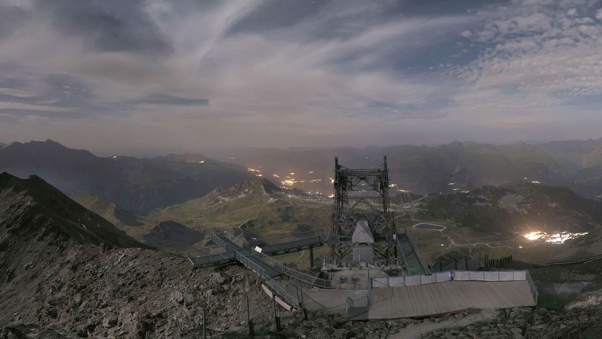 Villaroger › Ouest: Crête de l'Homme - Les Arcs Zipline