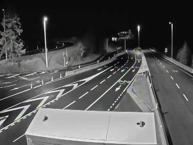 Les Bossons: Chamonix-Mont-Blanc-Rampe du Tunnel du Mont-Blanc, vue orientée vers Chamonix