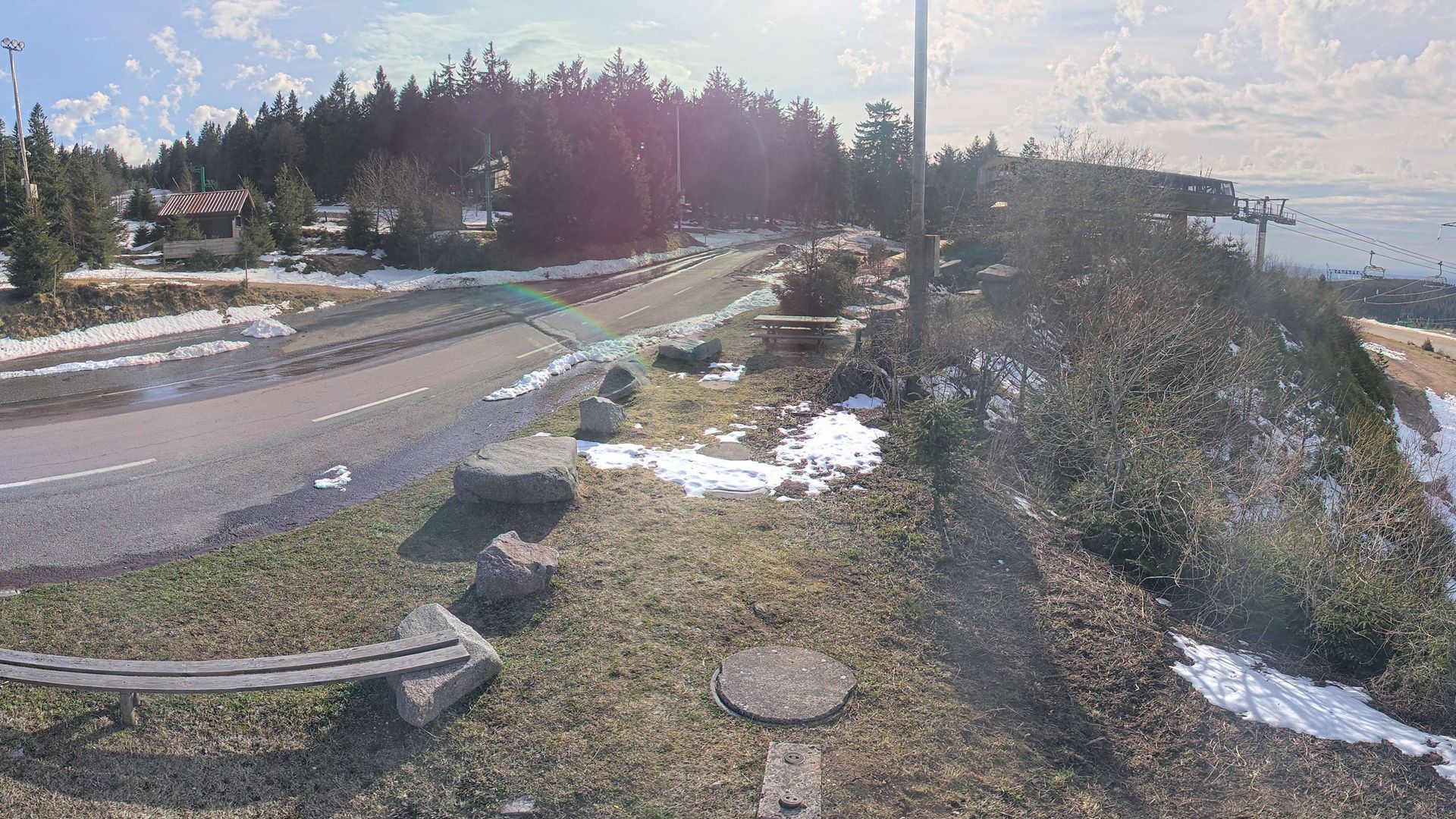 Le Bonhomme: Webcam station du Lac Blanc 1200 - Massif des Vosges - Alsace - France