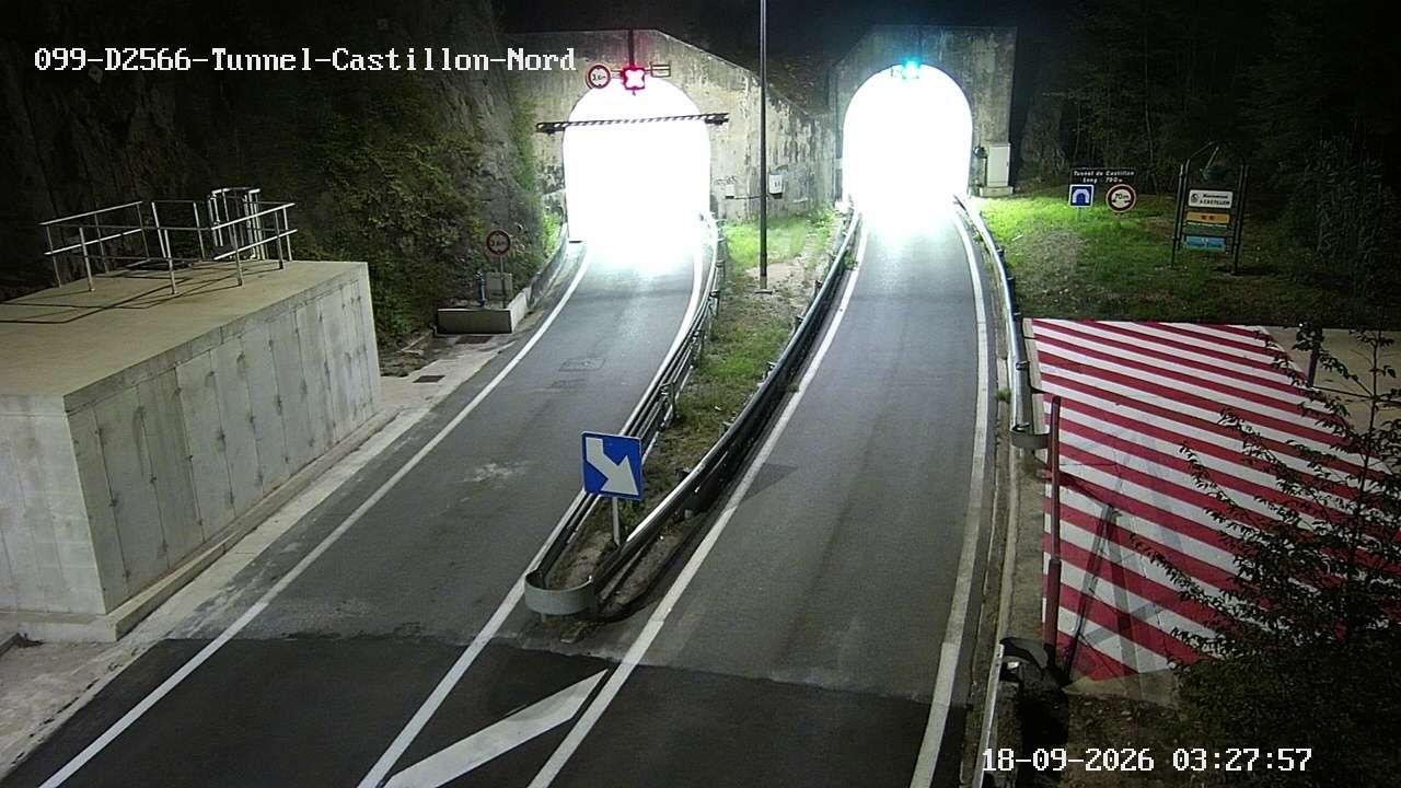 Castillon › Sud: Tunnel de Castillon - Route de la Pénétrante
