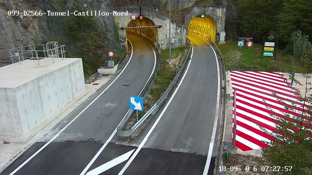 Castillon › Sud: Tunnel de Castillon - Route de la Pénétrante