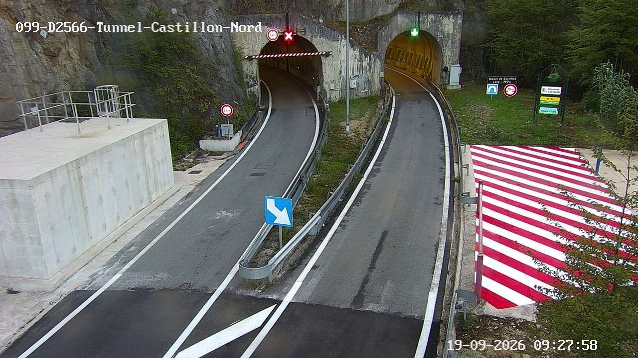 Castillon › Sud: Tunnel de Castillon - Route de la Pénétrante