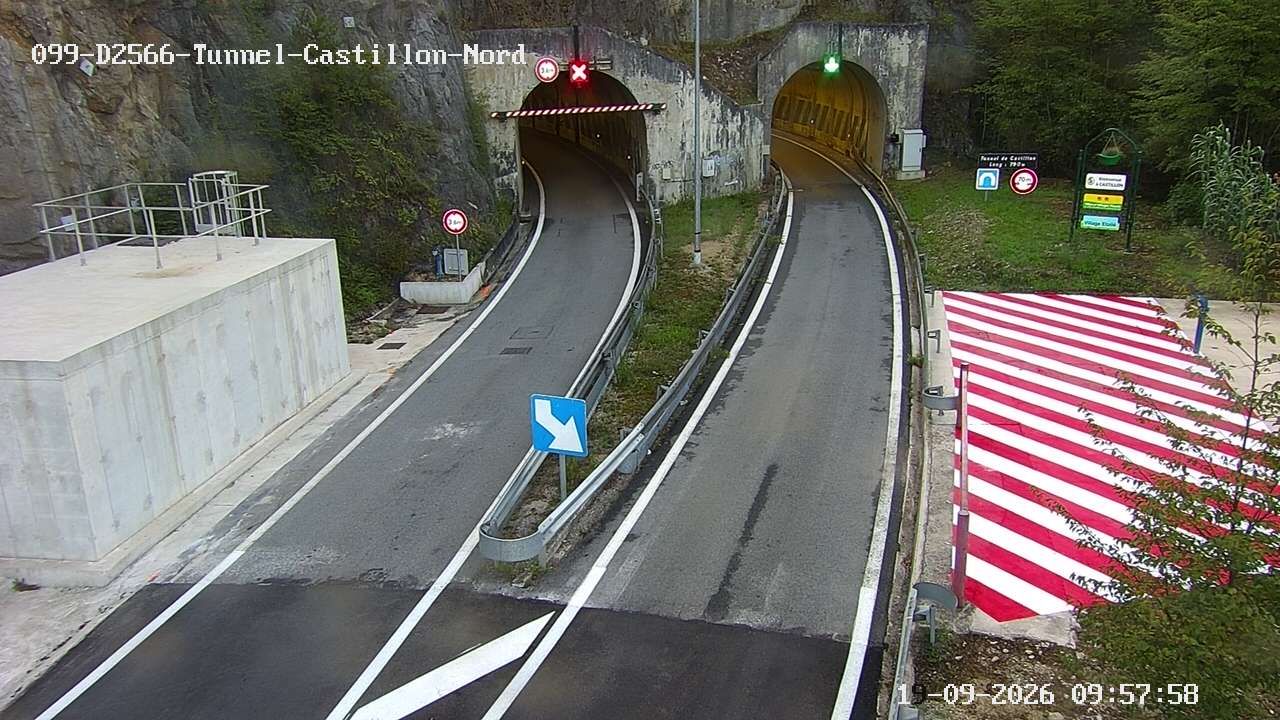 Castillon › Sud: Tunnel de Castillon - Route de la Pénétrante