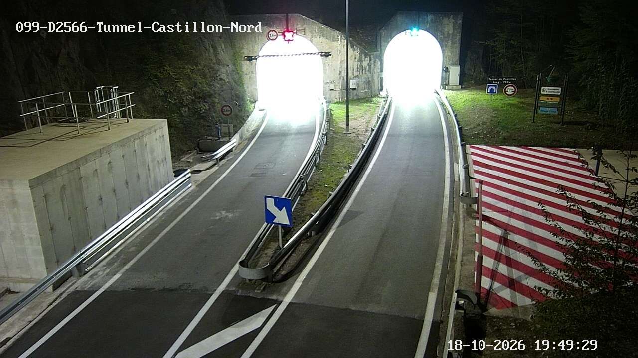 Castillon › Sud: Tunnel de Castillon - Route de la Pénétrante