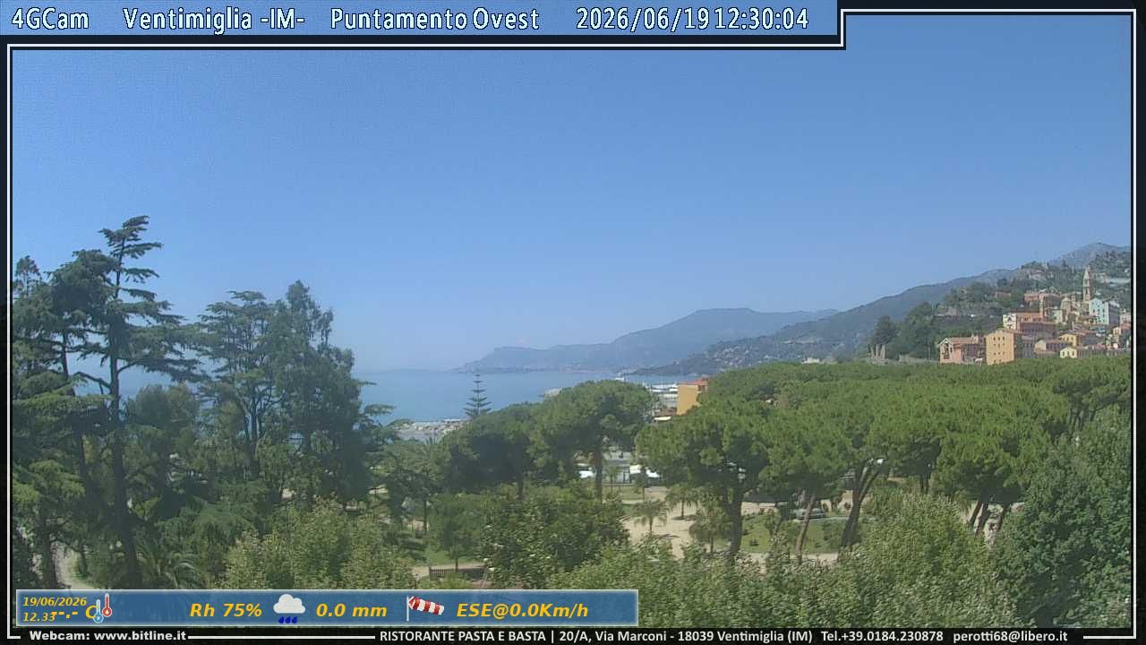 Ventimiglia di Sicilia › Ouest: Ventimiglia - Liguria, Italia: Vista Montecarlo