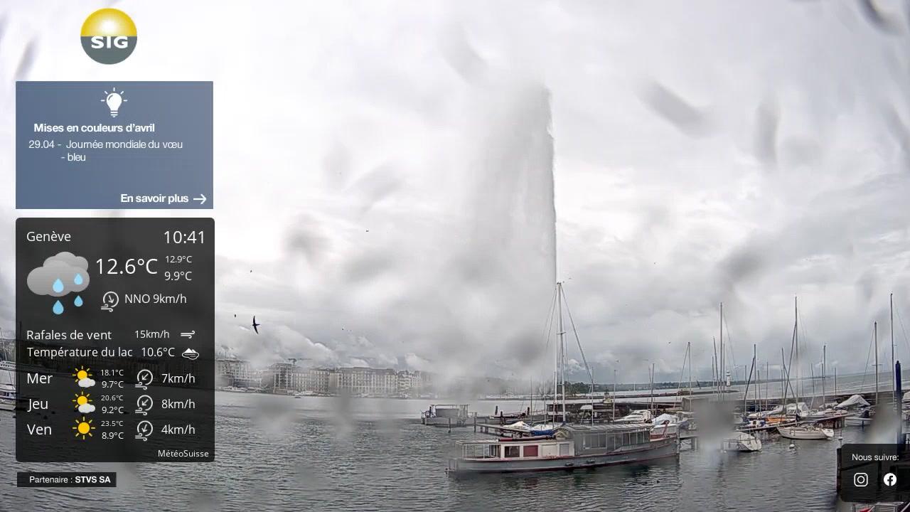 Genève: The Geneva Water Fountain